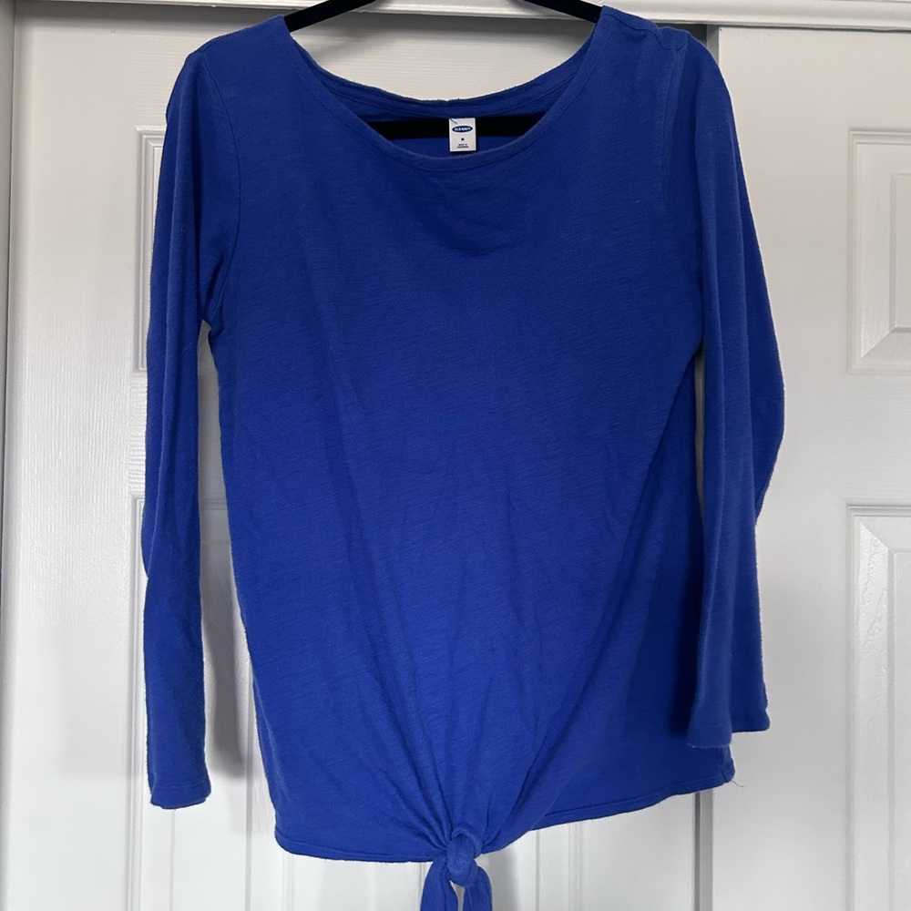 Old Navy Vibrant Blue Long Sleeve Top